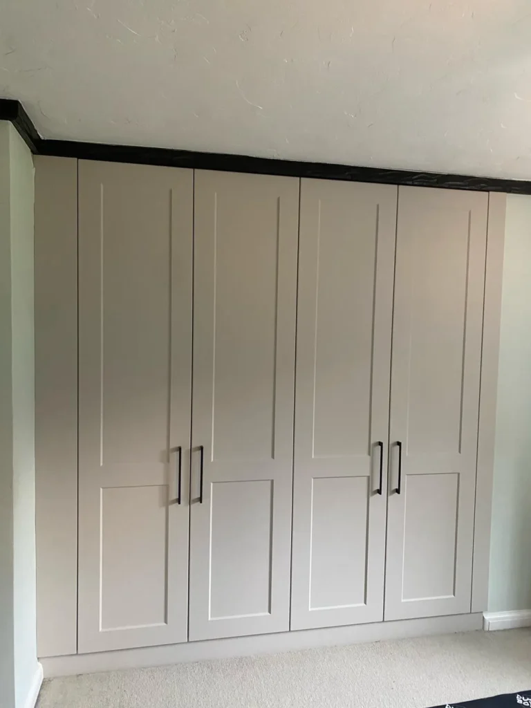 Hinged wardrobe made and fitted by Sliding Wardrobe Warehouse