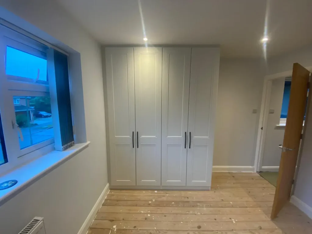 Hinged wardrobe made and fitted by Sliding Wardrobe Warehouse