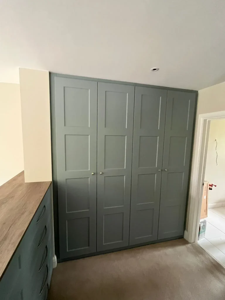 Hinged wardrobe made and fitted by Sliding Wardrobe Warehouse